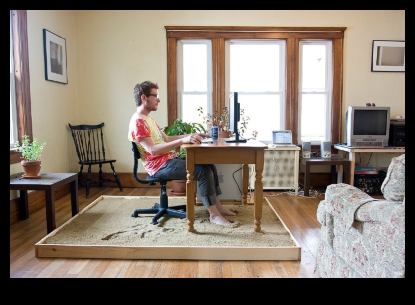 ديكور مكتب ساحلي لمساحة إنتاجية