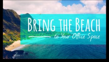 ديكور مكتب ساحلي لمساحة إنتاجية