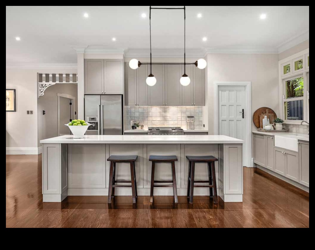 ما هي بعض أفكار ديكور المطبخ الصناعي الأنيق مع أضواء قلادة اديسون؟